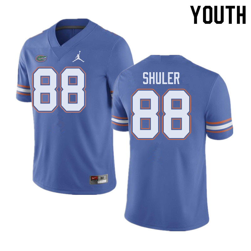 Jordan Brand Youth #88 Adam Shuler Florida Gators College Football Jerseys Sale-Blue - Click Image to Close